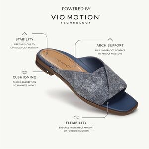 Vionic Miramar Slide Comfort Sandal
Denim blue Size 7 & 7.5 brand new